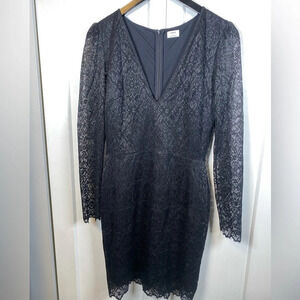 Wilfred | Black Long Sleeve Lace Dress - Size 10